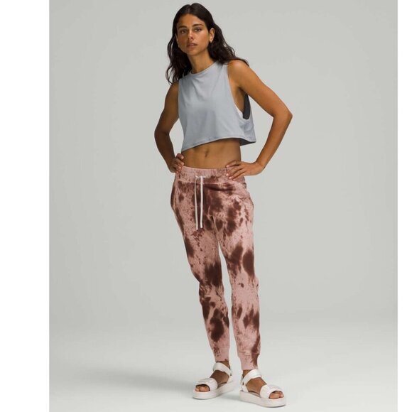 lululemon athletica Pants - Lululemon Warm Down Jogger 28" In Marble Dye Silky French Press Size 0